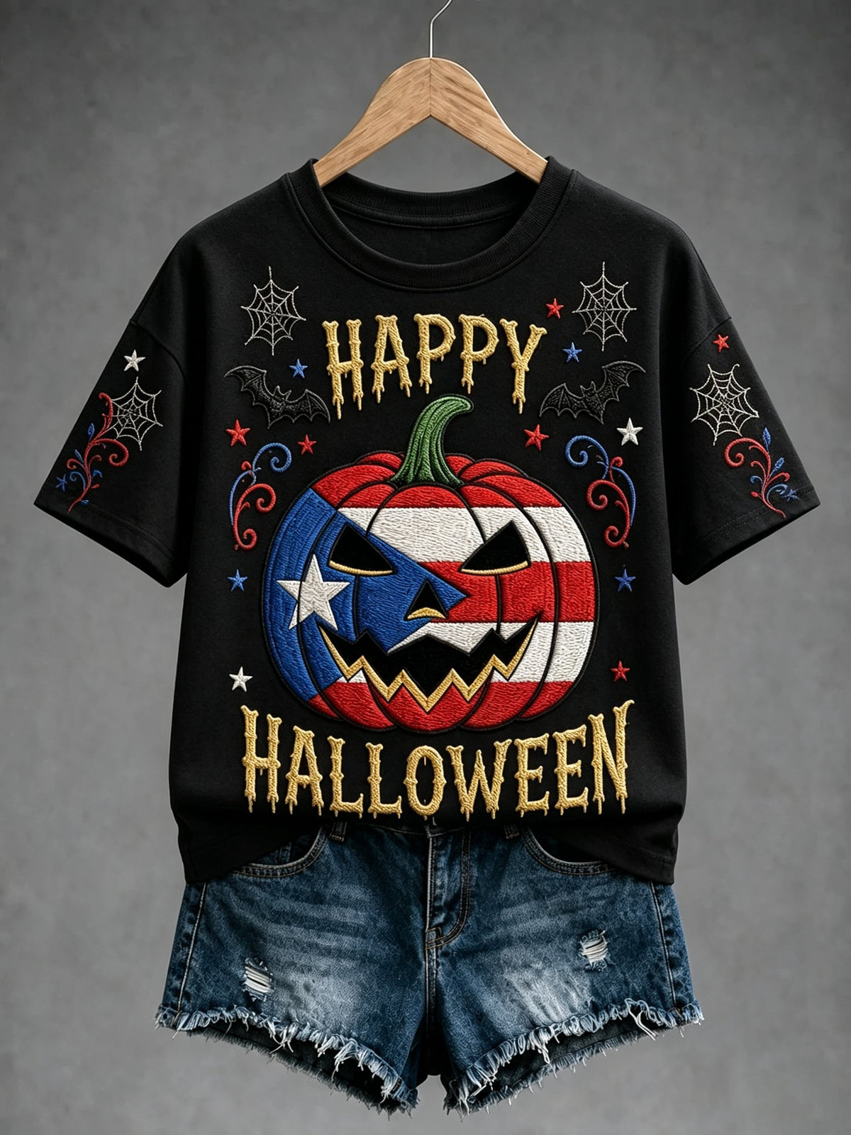 Women's Halloween in Puerto Rico Print T-Shirt