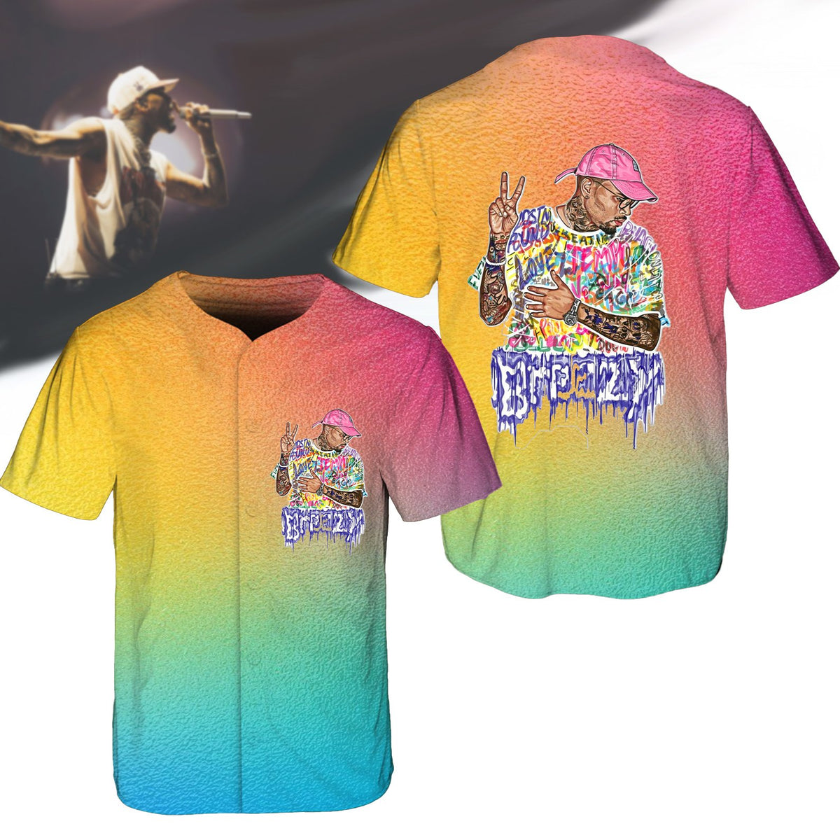 Breezy Bowl XX Tour 2025 Concert Baseball Jersey