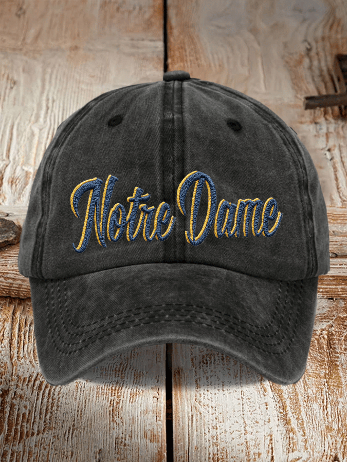 Tree Team Football Print Adjustable Baseball Cap