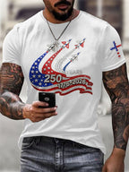 Men's America 250 Years 1776-2026 Printed T-Shirt
