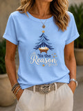 Women'S Casual Christmas Print Top