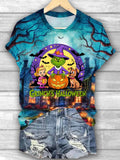 Halloween Green Guy Printed T-shirts