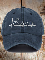 Unisex Texas Love Print Baseball Cap