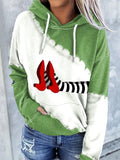 Women'S Halloween Printed Hat Sweatshirt