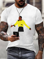 Men's Commemorate Printed Casual T-Shirt