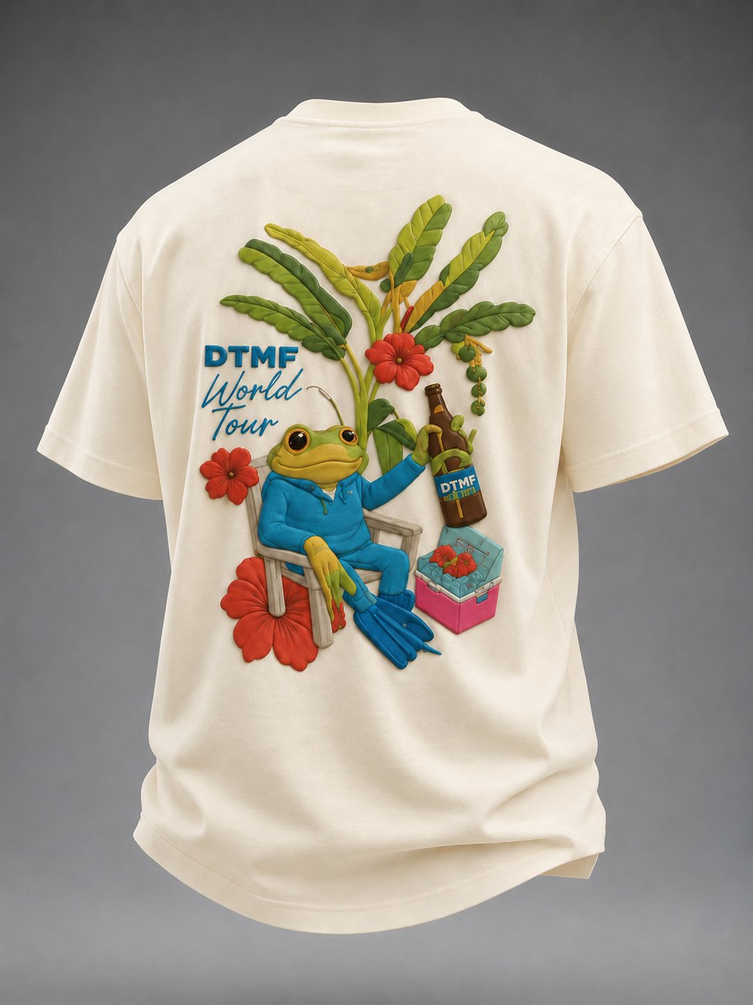 Men's Puerto Rico Art Printed Short-sleeved T-shirt