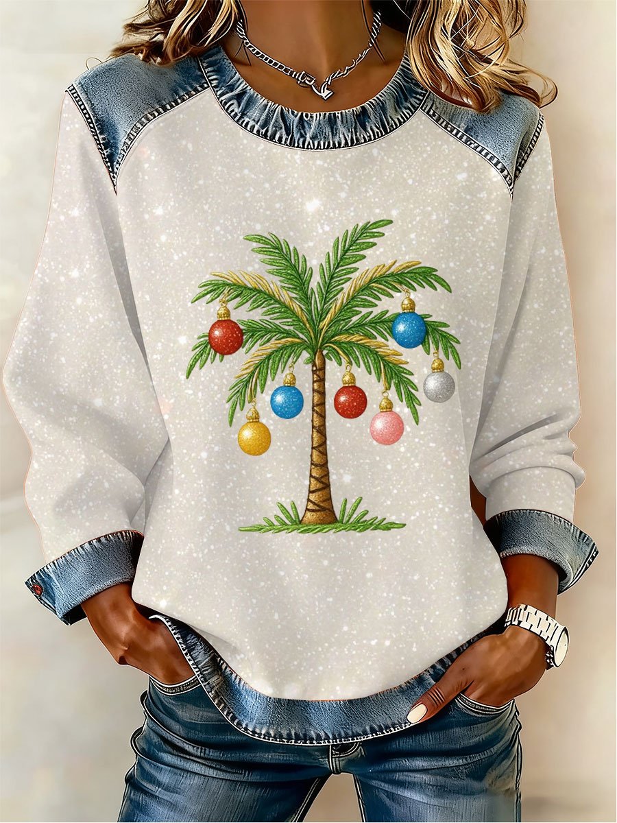 Women's Christmas Print Top