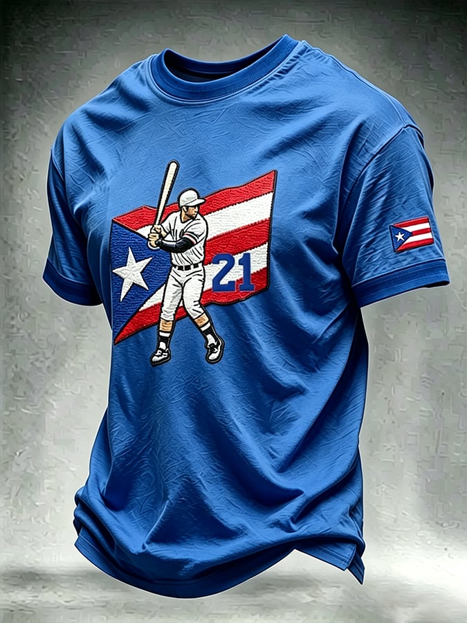 Men's Roberto Clemente Day Print Short-Sleeve T-Shirt