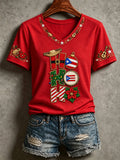Women's Christmas Print T-Shirt