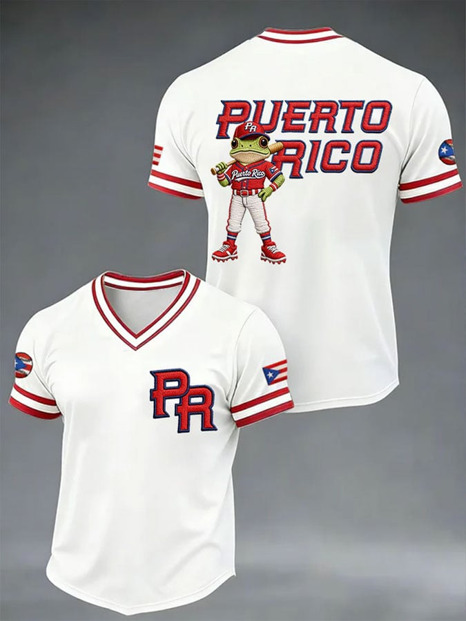 Men's Baseball Print T-Shirt