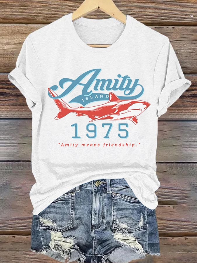 Women's Amity Means Friendship Print T-shirt
