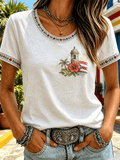 Women's Puerto Rico Pride Art Printed T-shirt