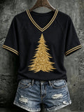 Women's Christmas Print T-Shirt