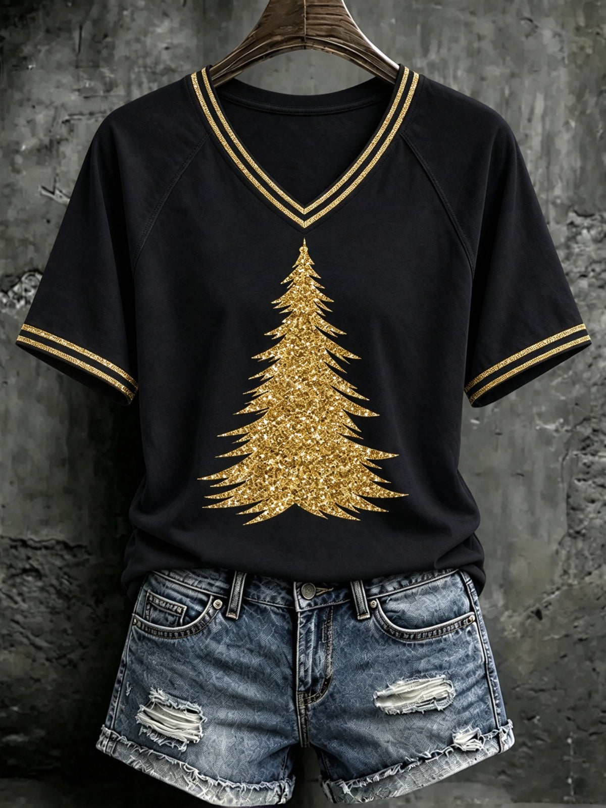 Women's Christmas Print T-Shirt