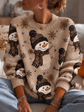 Women'S Christmas Print Crew Neck Long-Sleeve Sweatshirt