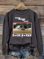 Women's Country Music Print Sweatshirt