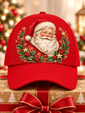 Unisex Santa Claus Print Casual Hat