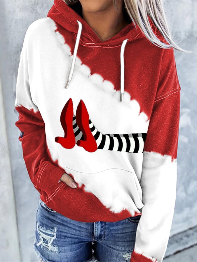 Women'S Halloween Printed Hat Sweatshirt