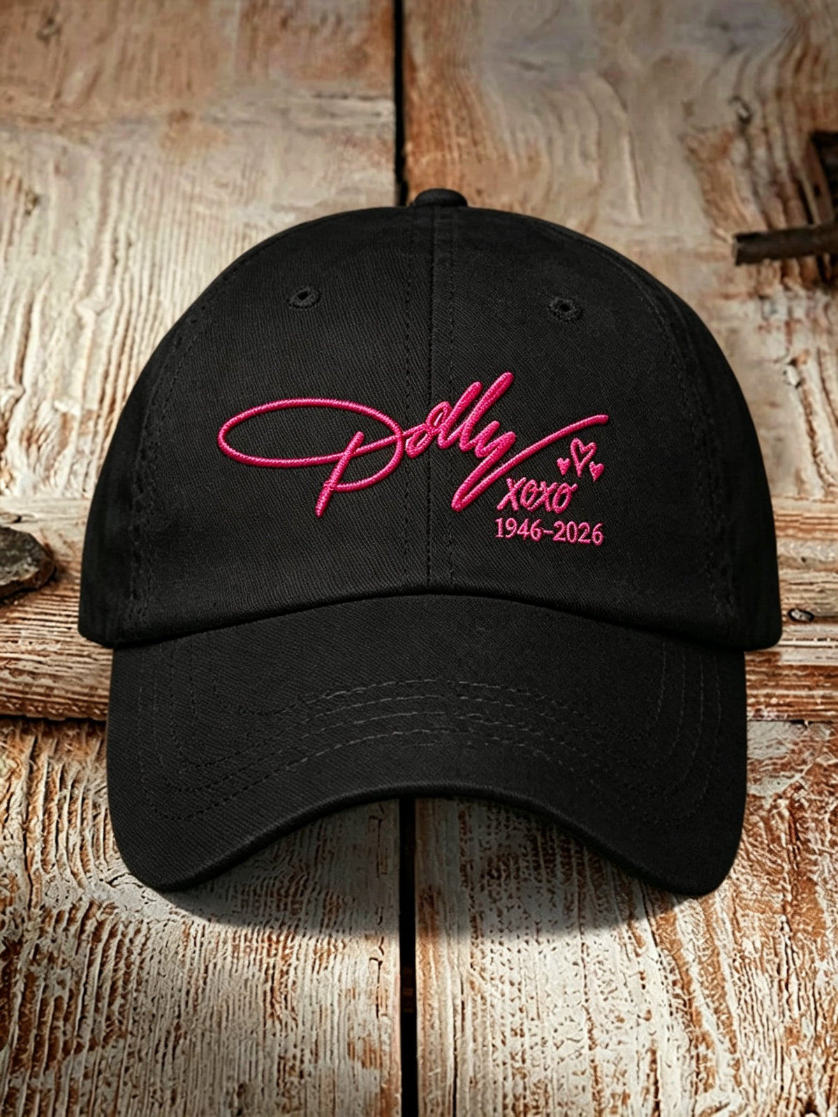 Retro Country Music Legend Print Baseball Cap