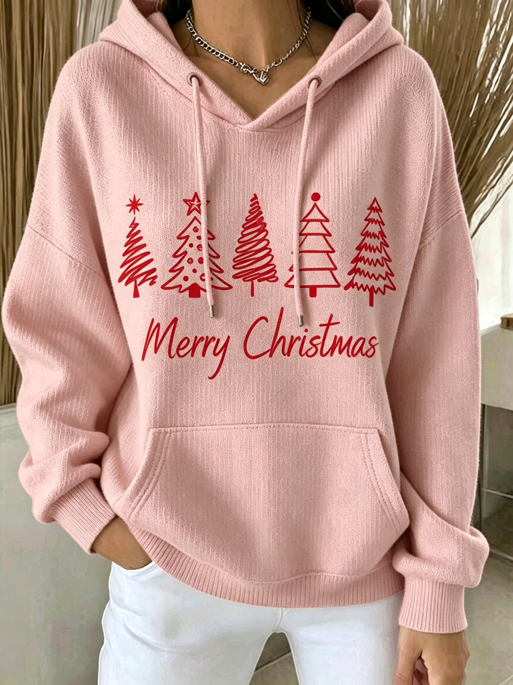 Women's Christmas Print Hoodie