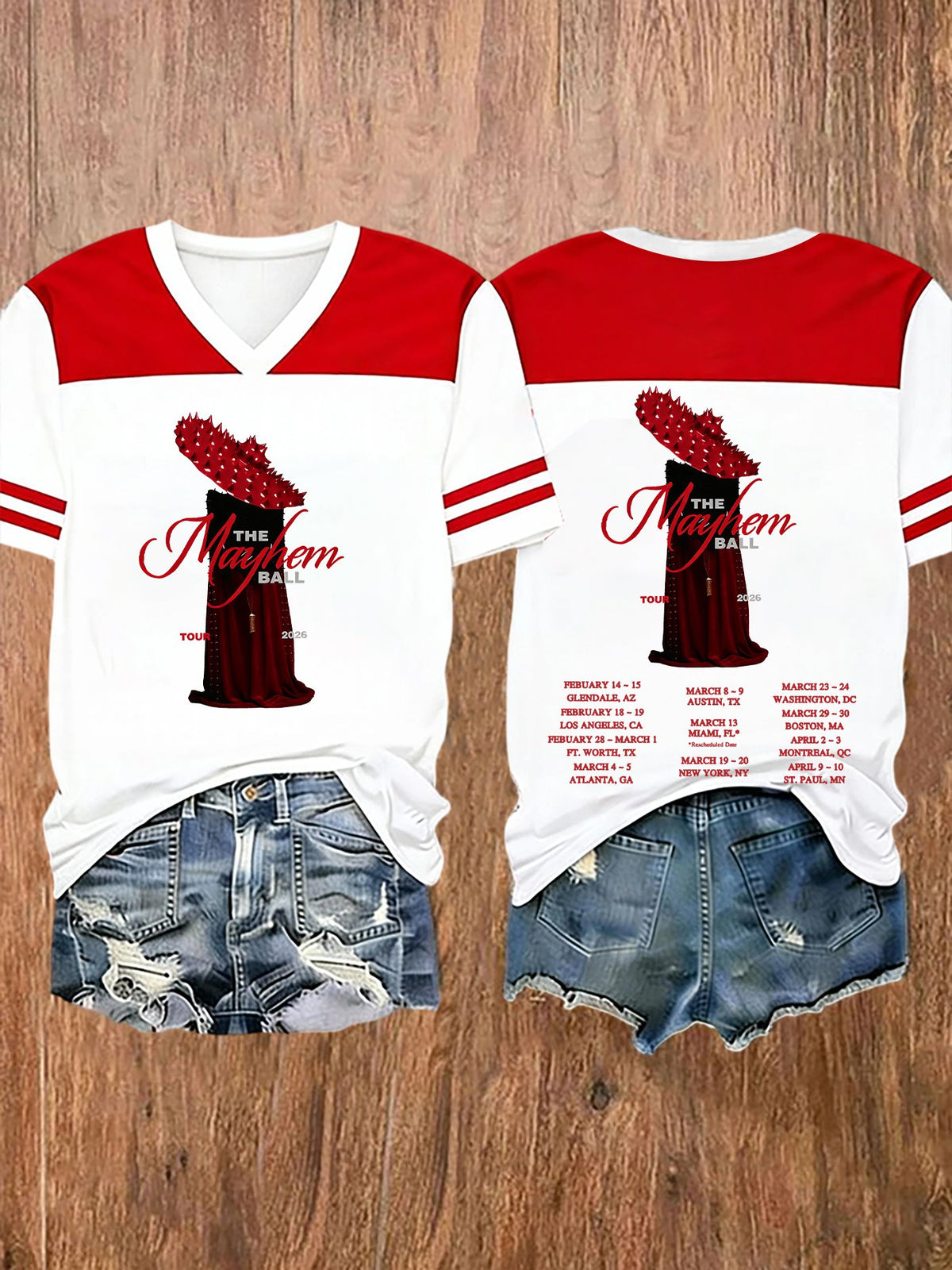 Women's The Mayhem Ball Print Shirt