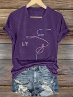 Women's K-pop Print Short-sleeved T-shirt