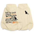 Funny Black Halloween Art Print Hoodie