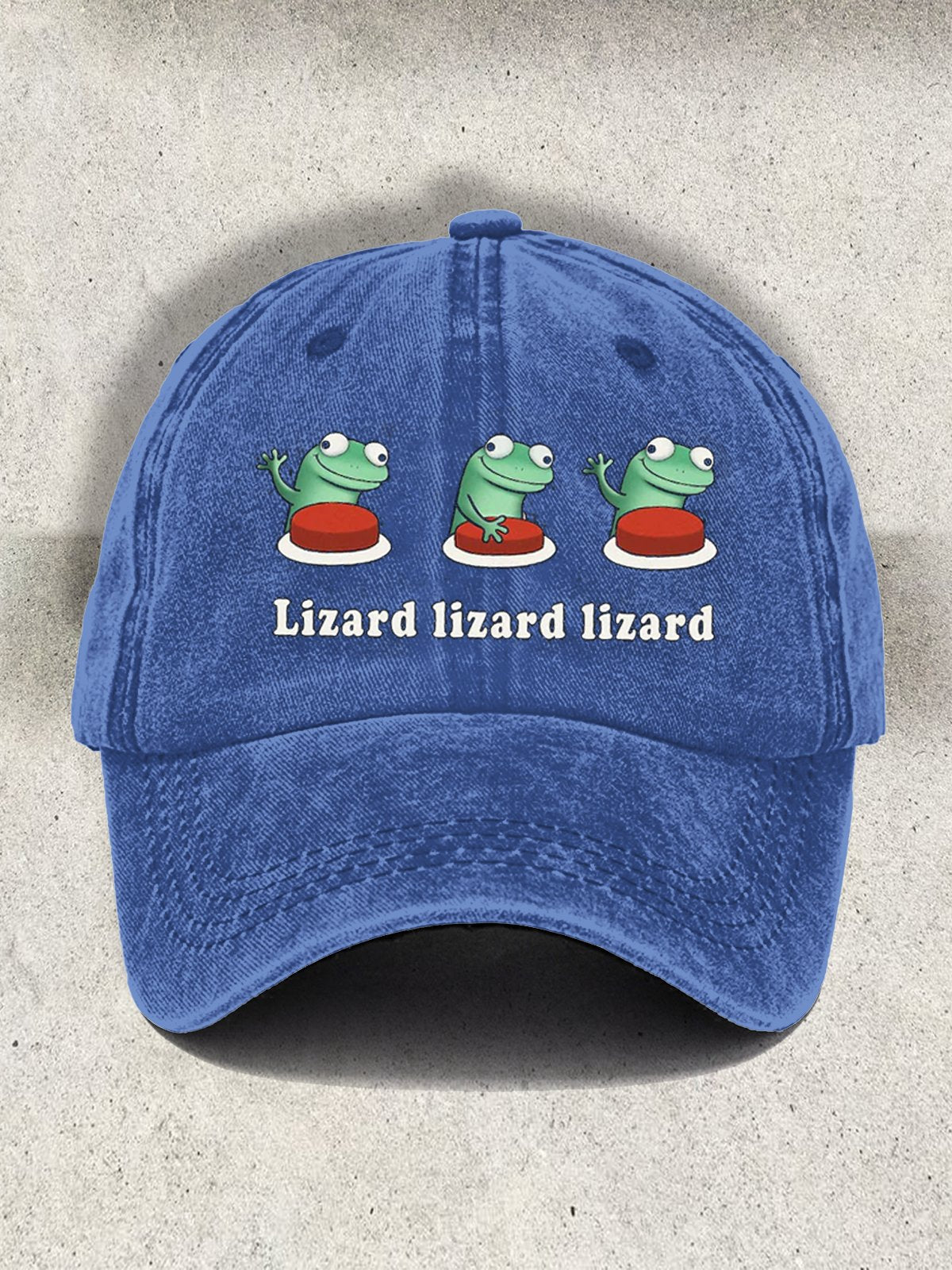 Lizard Lizard Lizard Printed Baseball Cap