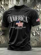 Men's Retro Print Short-Sleeve T-Shirt