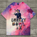 Breezy Bowl XX 2025 Colorful Clouds Printed Tee