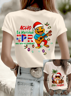 Puerto Rico Coquito LA navidad Printed T-shirts