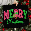 Faux Yarn Merry Christmas Art Print Sweatshirt