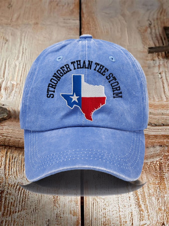 Texas Strong Than The Storm Printed Hat