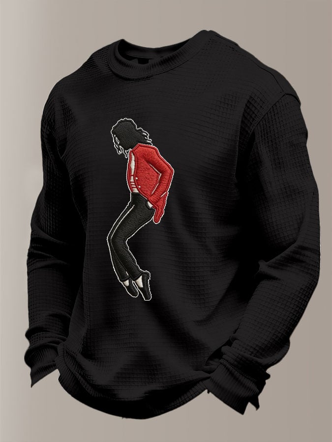 Men's Pop Music Legend  Print Crew Neck Top