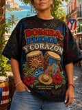 Women's Puerto Rico Pride Art Printed T-shirt