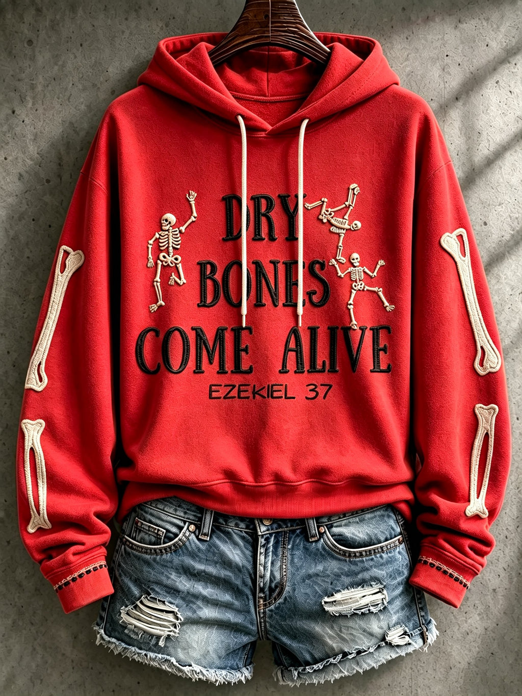 Women's Casual Printed Hooded Sweatshirt