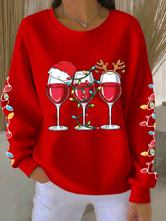 Women's Christmas Print Casual Sweatshirt