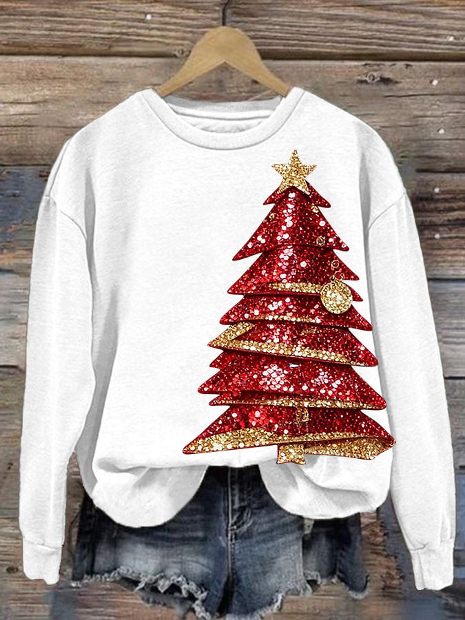 Women'S Casual Faith Print Sweatshirt
