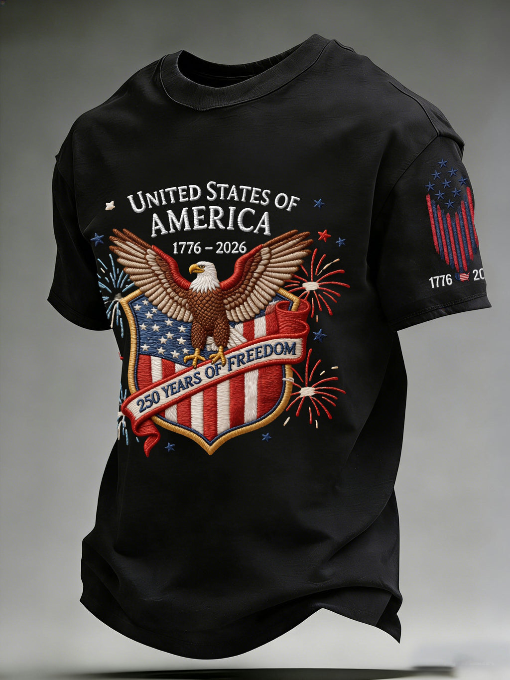 Men's American 250th Anniversary Print Casual Top
