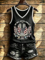 Women's Never Forget September 11 Print Vest