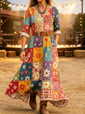 Women's Cotton-Linen Loose-Fit Dress