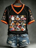 Women's Halloween In Puerto Rico Print T-Shirt