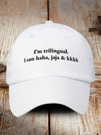 Funny Trilingual Jokes, Unisex Baseball Caps