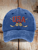 Unisex Hockey Print Baseball Cap