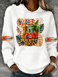 Puerto Rico Printed Hooded Sweatshirt