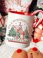 Retro It's A Wonderful Life Christmas Print Mug