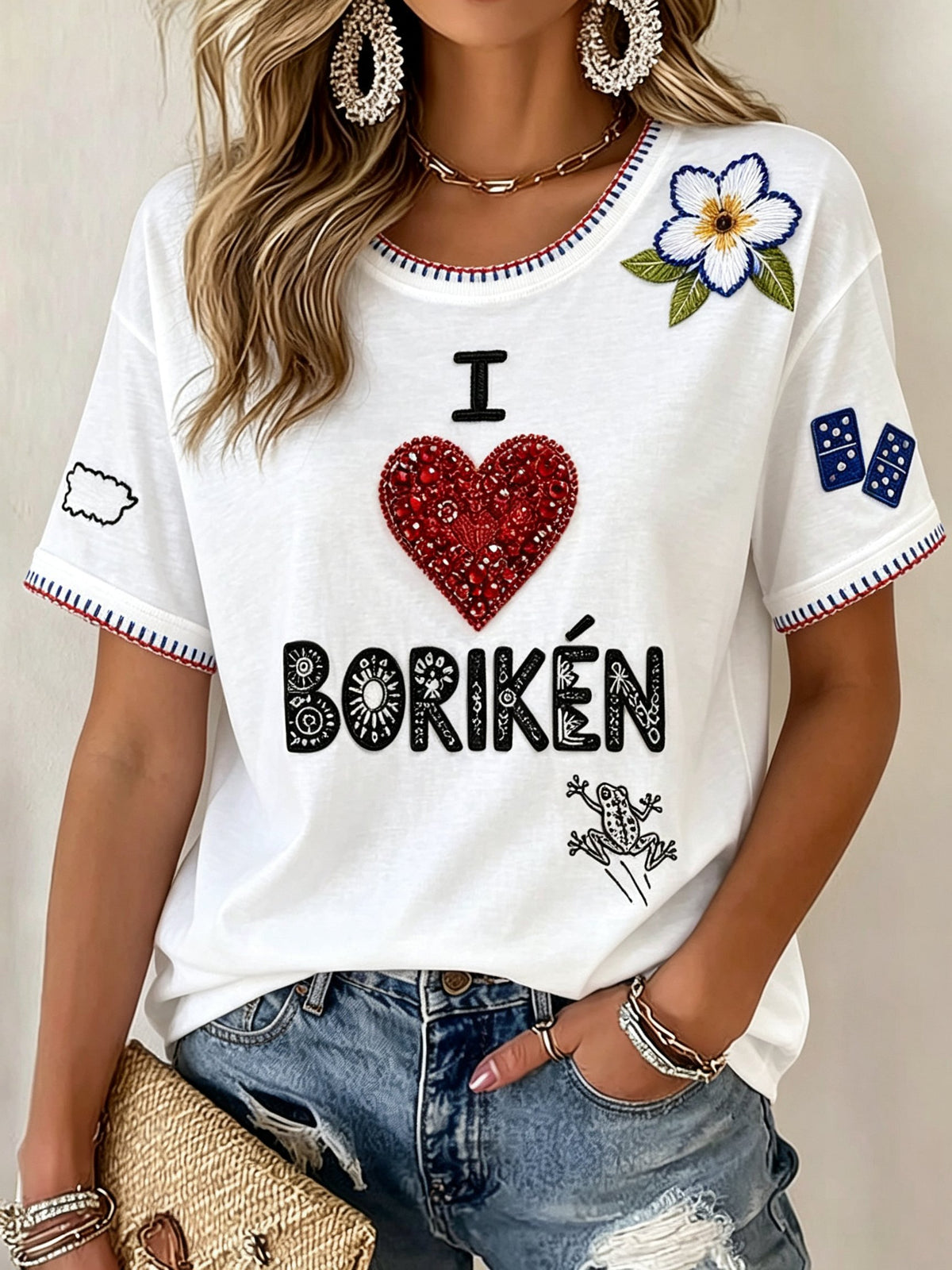 Women's Puerto Rico Print T-shirt