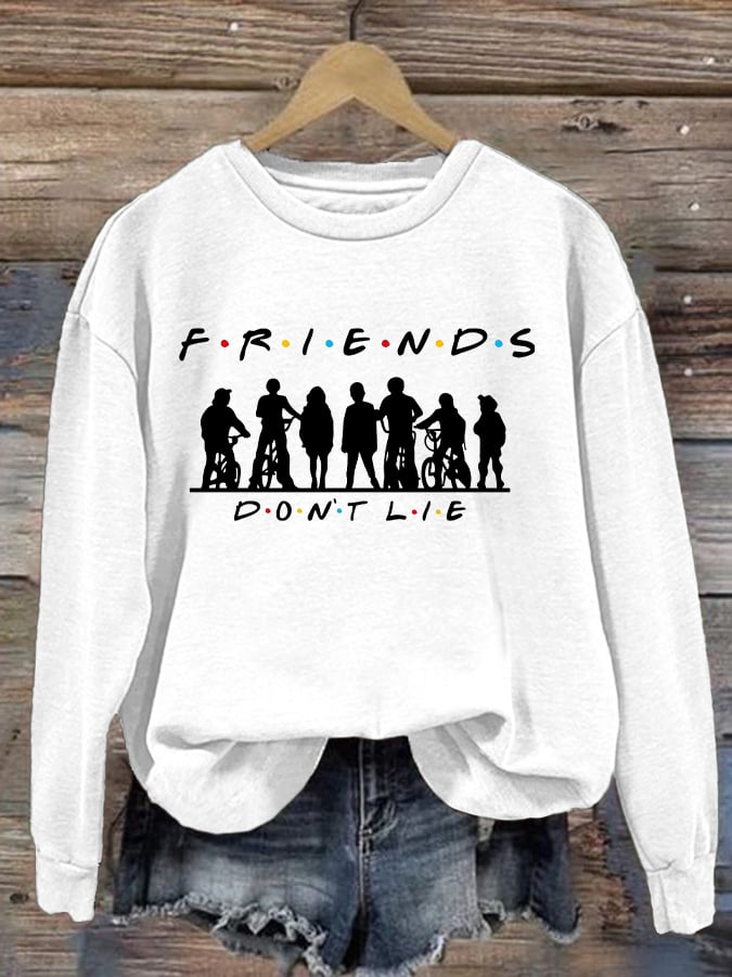 Women's Casual Print Long Sleeve Sweatshirt