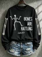 Women's Casual Printed Long-Sleeve Sweatshirt