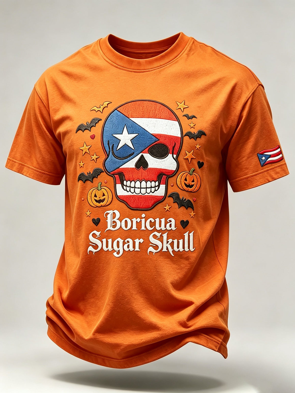 Men's Halloween in Puerto Rico Print Short-Sleeve T-Shirt